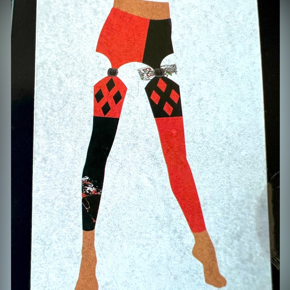 Batman Harley Quinn VTG Footless Tights Women’s L/XL NWT